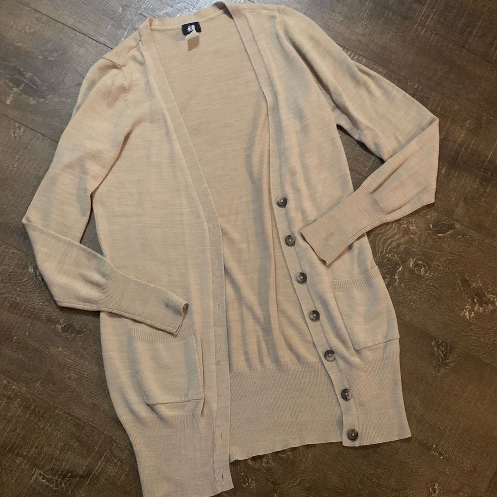 H&M oatmeal cardigan